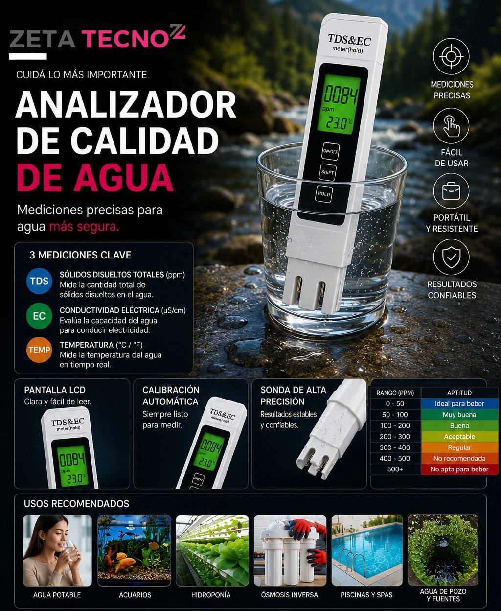 Analizador calidad del Agua