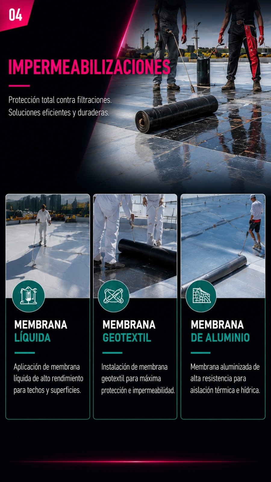 Impermeabilizaciones industriales