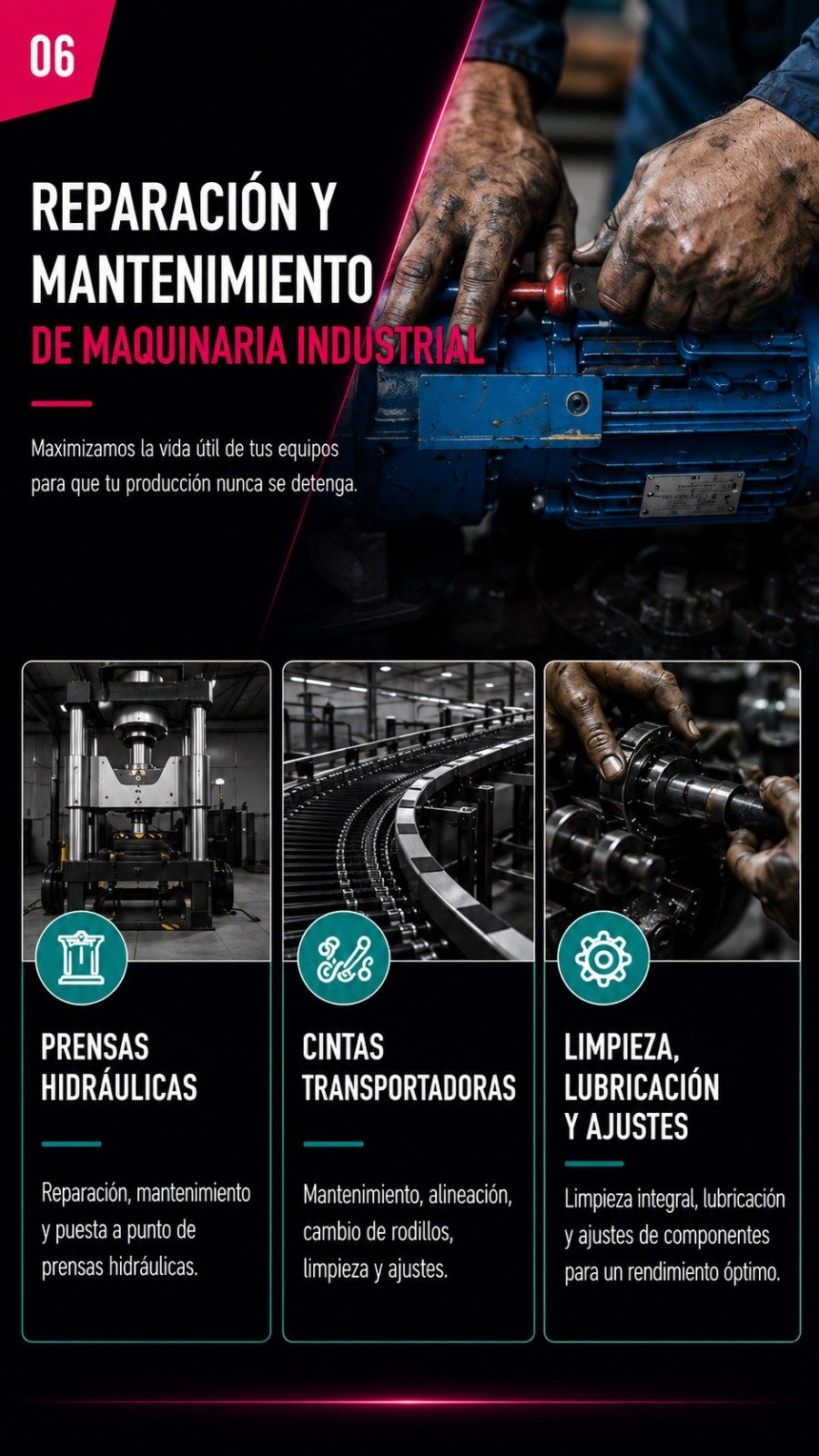 Mantenimiento de maquinaria industrial